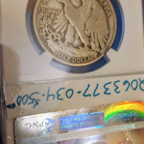 1938-D walking liberty - Picture 4 of 5